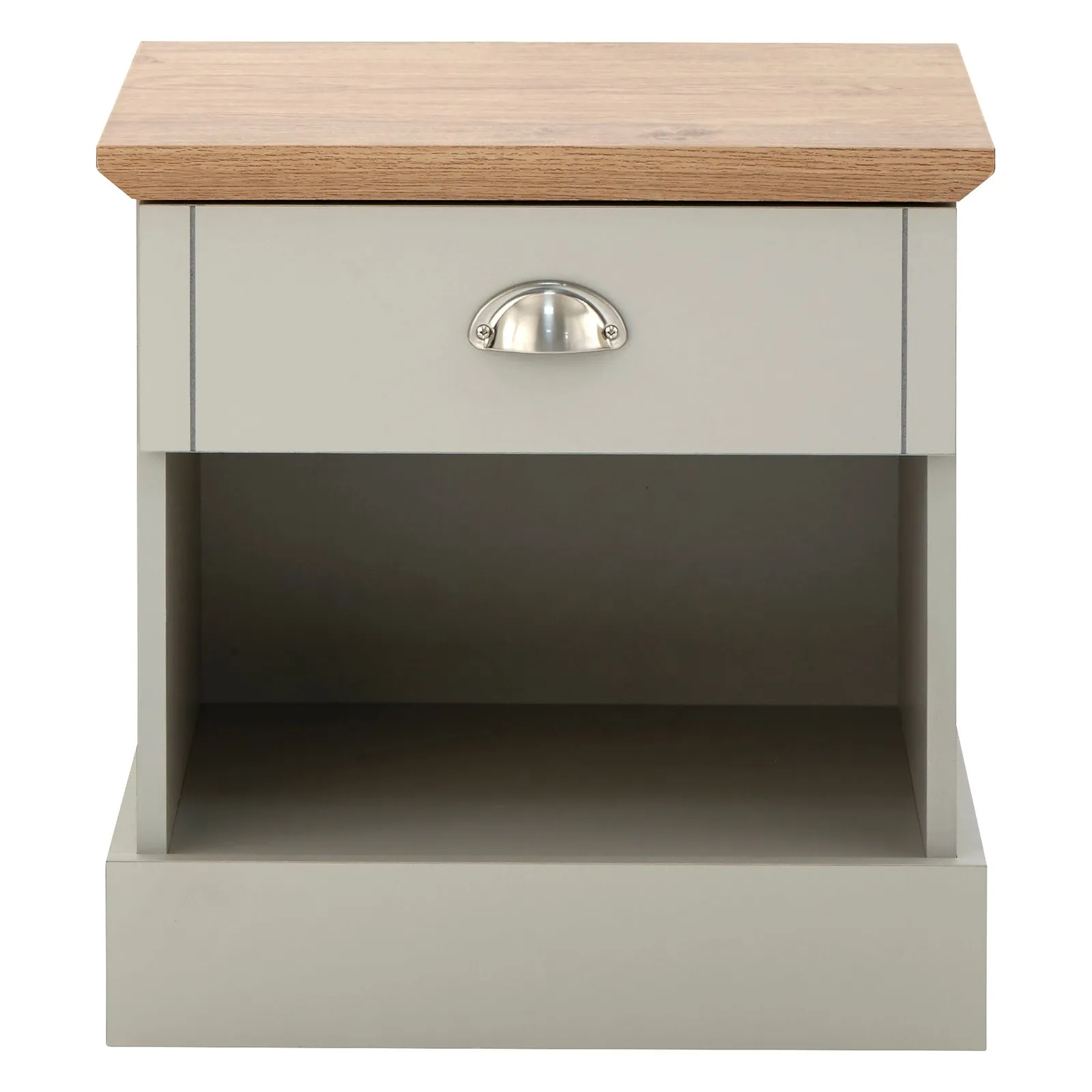 Kendal 1 Drawer Bedside Table, Grey