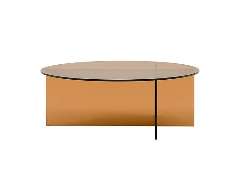 Arvelo Glass Coffee Table - Bronze