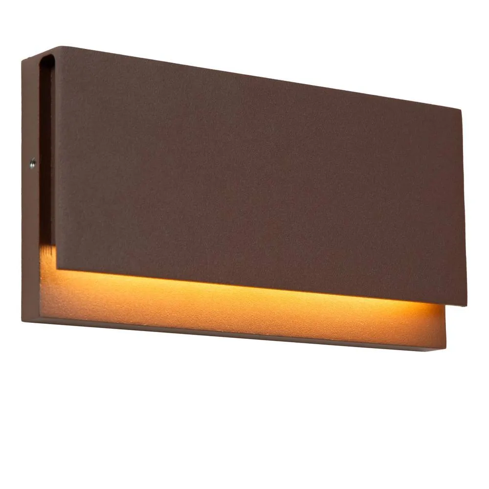 Netlighting Lucide LOMAR Wall light Outdoor LED 1x10W 2700K IP54 Rust Brown