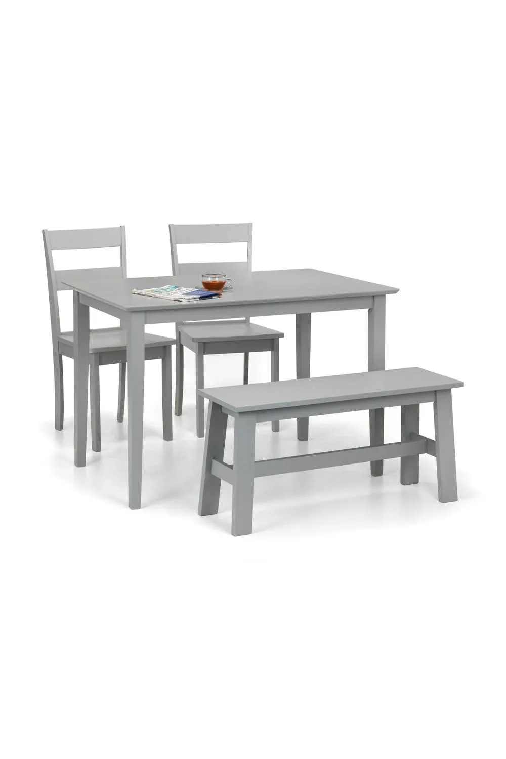 Julian Bowen Kobe 2 Seater Dining Bench in Grey 6