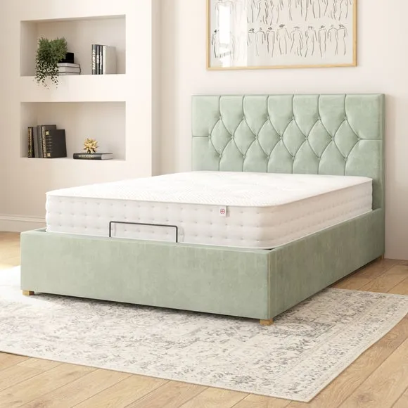 Olivier Plush Velvet Adjustable Bed 2