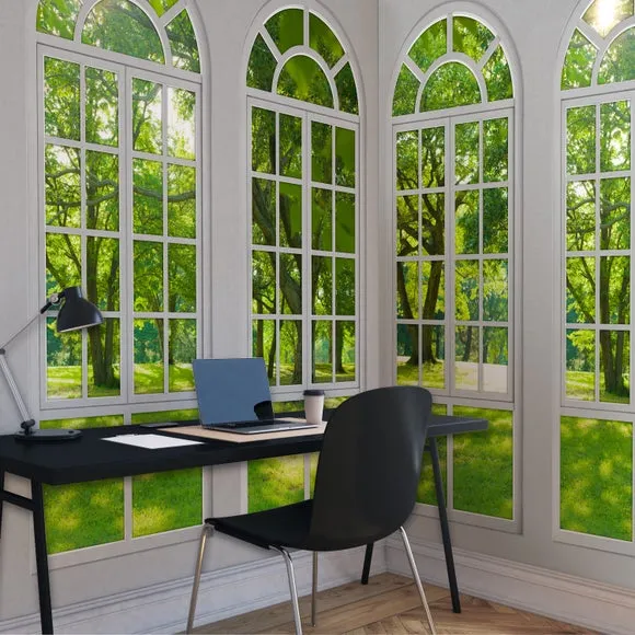 Arch Windows Wall Mural 2