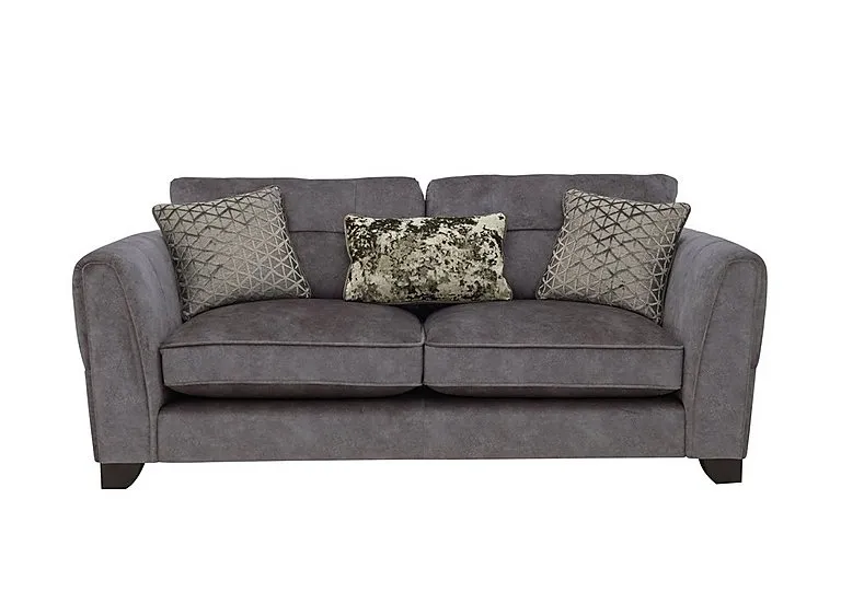 Mariah 3 Seater Fabric Classic Back Sofa - Dapple Moleskin