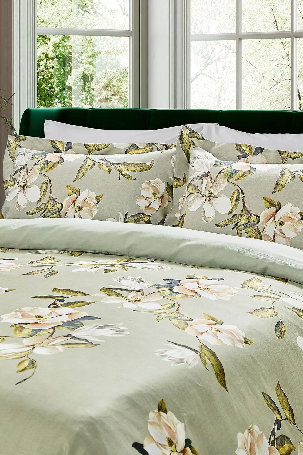 Ted Baker 'Opal Floral' Cotton Duvet Cover Set in Green 2