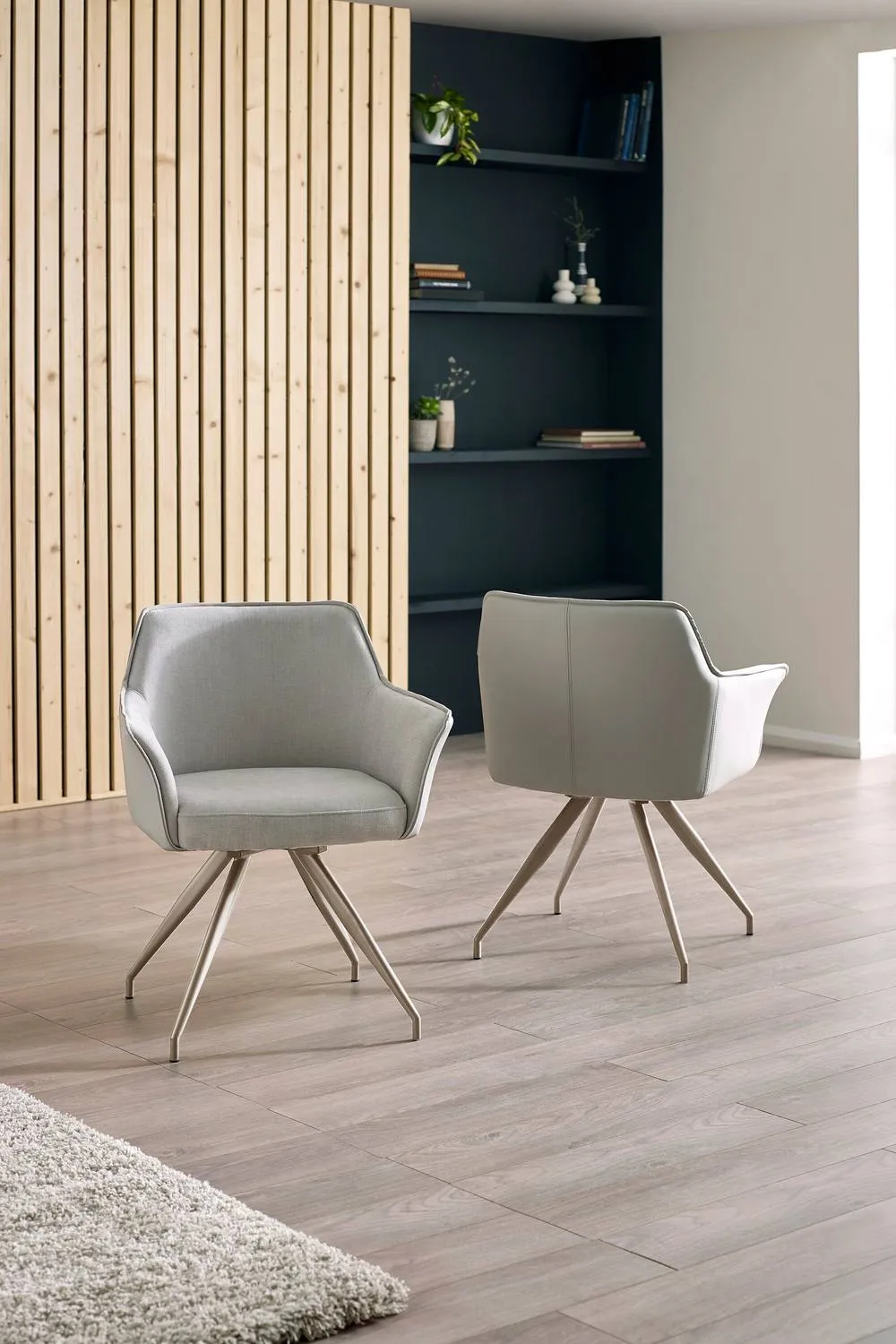 Julian Bowen Noah Upholstered Dining Chair in Ivory