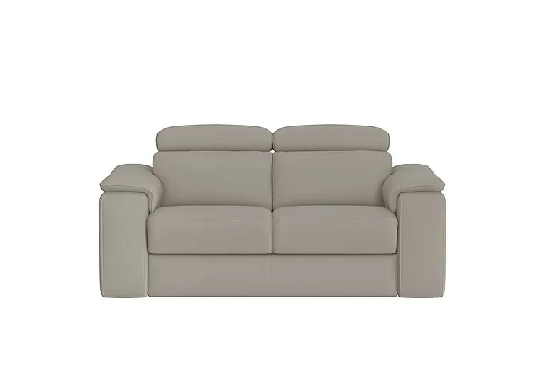 Davide 2 Seater Leather Sofa - Torello Tortora