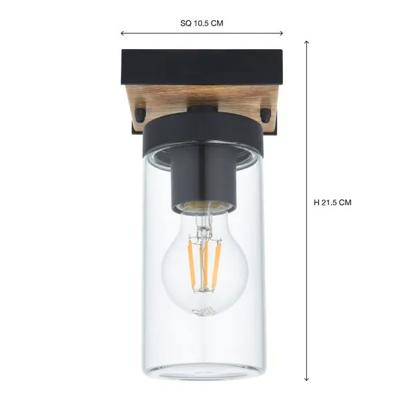 Fulton Industrial Outdoor Flush Ceiling Light 5
