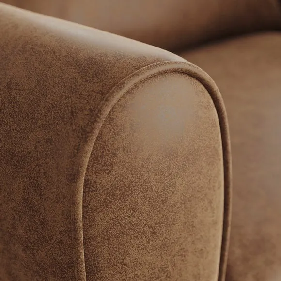 Blake Arizona Faux Leather Snuggle Chair 5