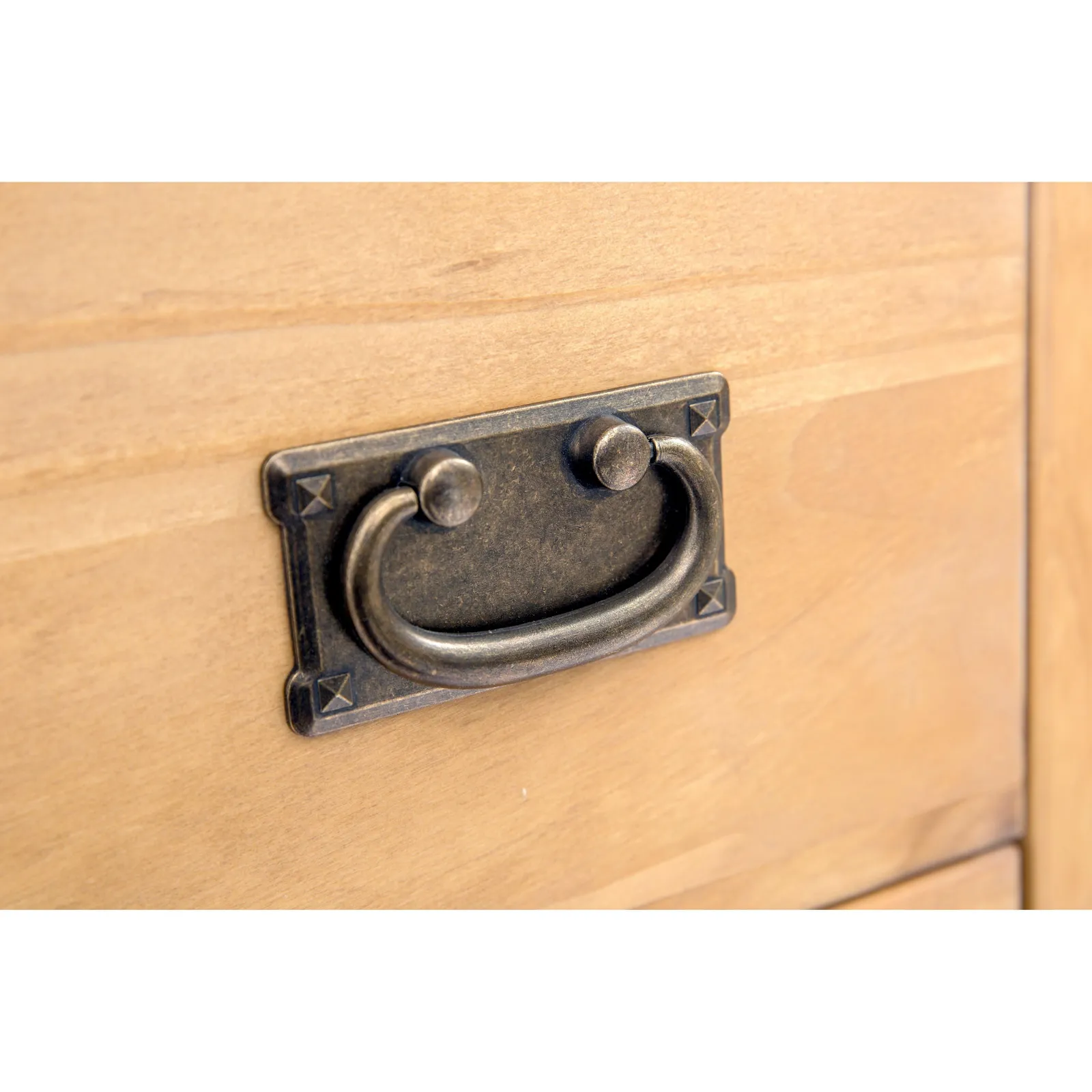 Cabinet Bits Lucca 6 Drawer Chest of Drawers Bras Drop Handle in Light Brown 6