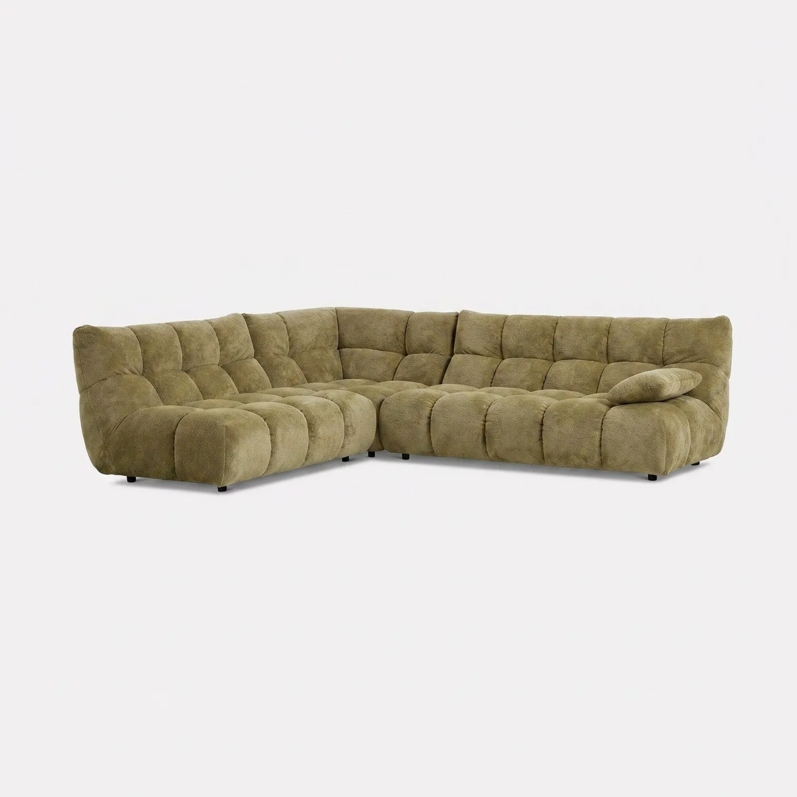 Bryce Corner Group Lhf, Green Fabric | Barker & Stonehouse