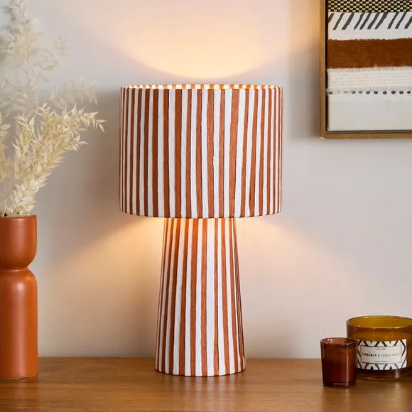 Suzie Striped Table Lamp