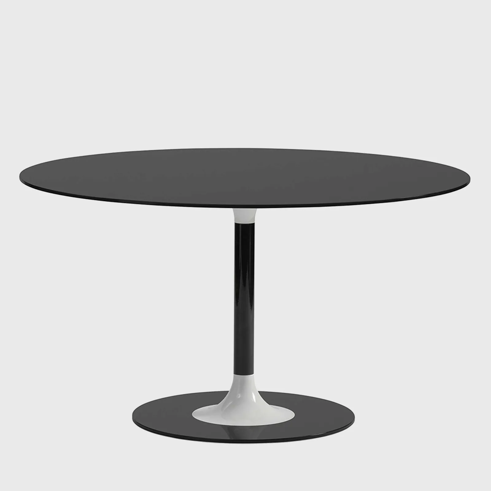 Kartell Thierry Xxl Round Table 130X130X72 Black, Round Glass | Barker & Stonehouse