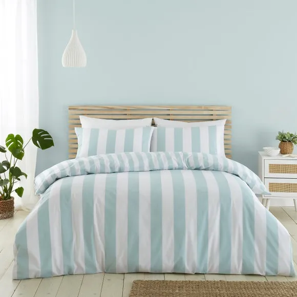 Catherine Lansfield Cove Stripe Duvet Cover and Pillowcase Set 1