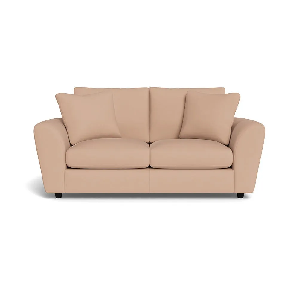 Heal's Snooze 3 Seater Sofa Capelo Linen-Cotton Rosedale Black Feet
