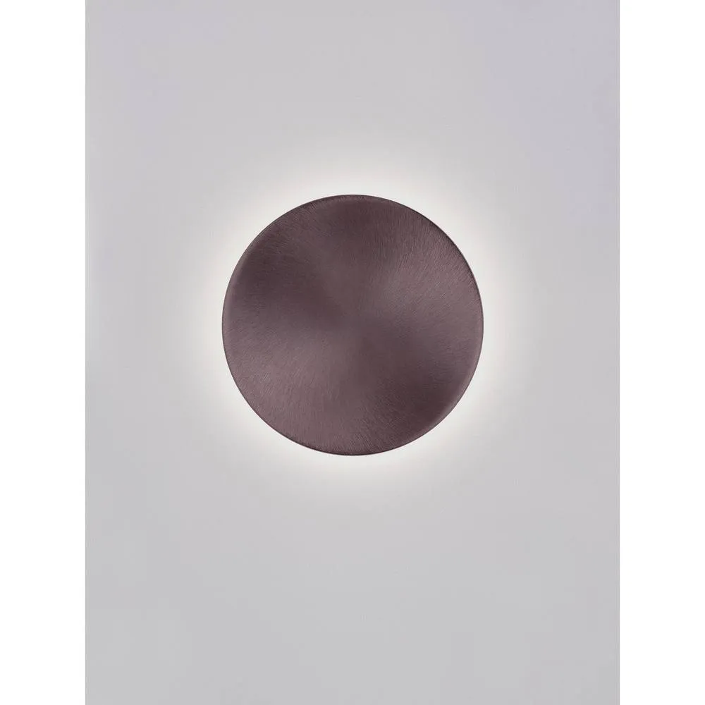 Netlighting Cyrcle 22cm Flush Wall Lamp Brushed Coffee LED 12W 720lm 3000K in Brown 3