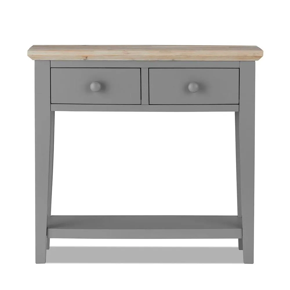 Statement Furniture Florence Console Table with 2 Drawers in Light Grey 5