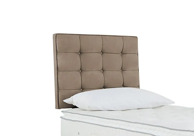 Bowmore Floor Standing Headboard - Single - Plush Beige
