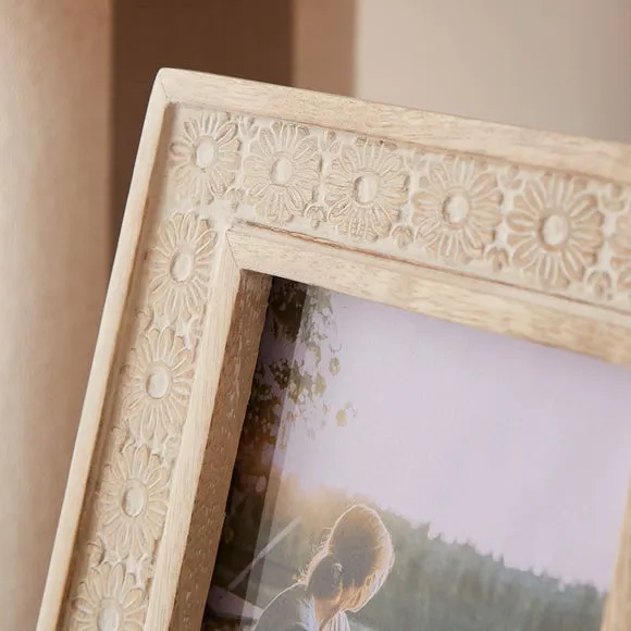 Carved Mango Wood Photo Frame 2