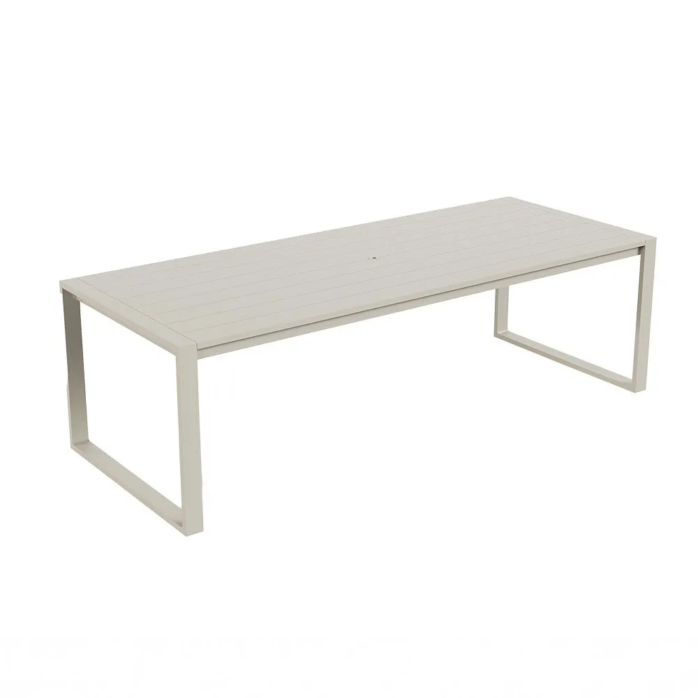 Case Eos Outdoor Communal Dining Table Pebble Grey 2