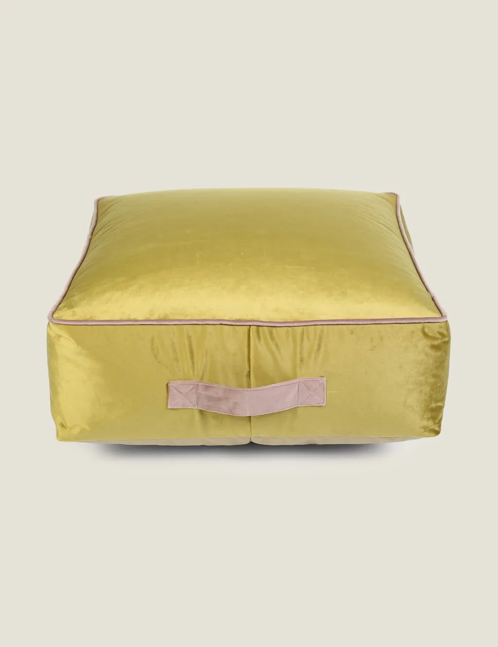 Kaikoo Velvet Pouffe Gold