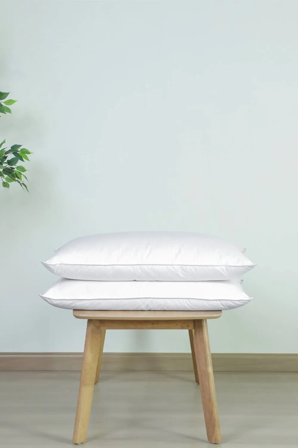 Martex Duck Feather & Down Pillow - Side Sleepers - Medium/Firm - Pack of 2 in White 2