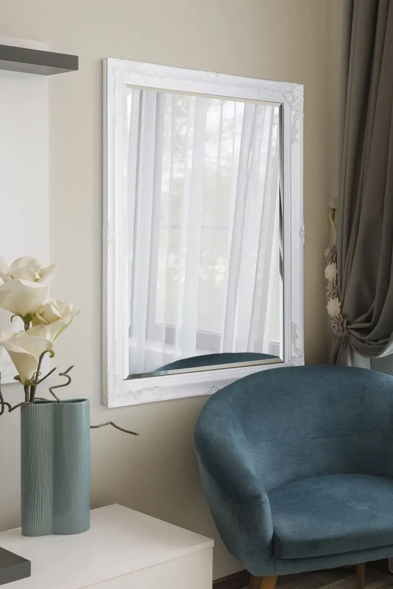 MirrorOutlet Buxton White Large Leaner Mirror 140 x 109 CM 2