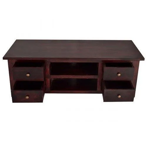 IH Design Mardig Dark Wood Tv Cabinet with Drawers in Brown 5