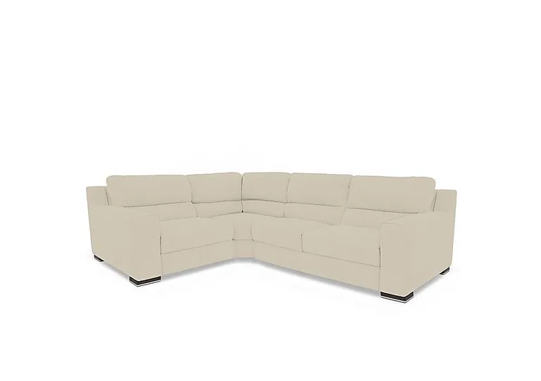 Viali Fabric Left Hand Facing Corner Sofa - Frost