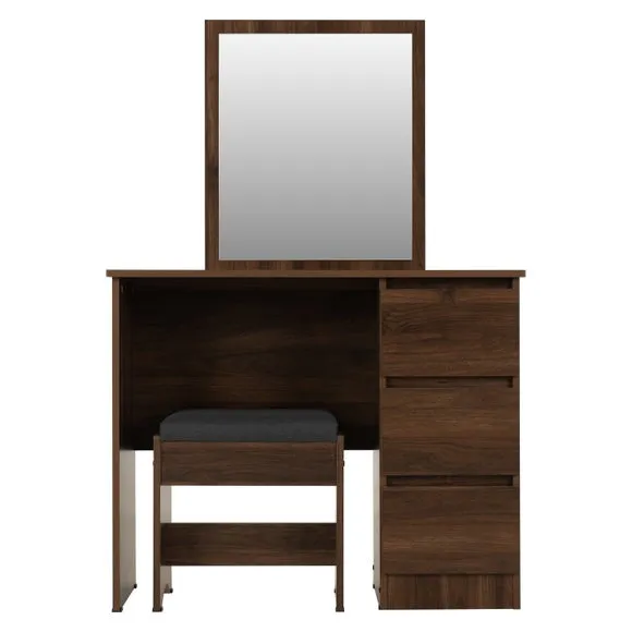 Walker 3 Drawer Dressing Table with Stool 4