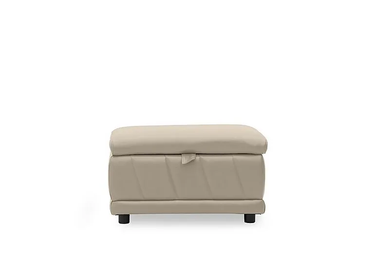 Genius Leather Storage Footstool