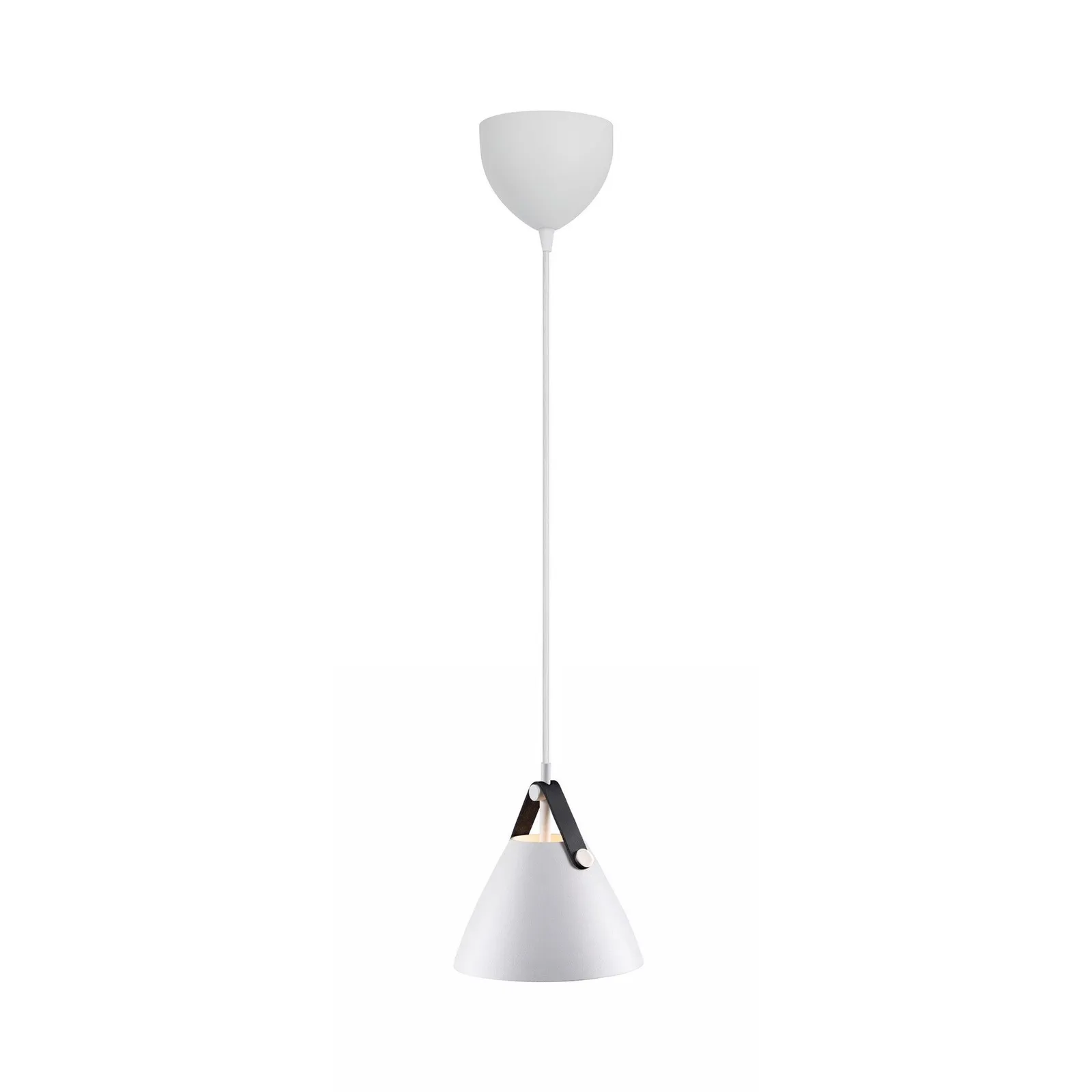 Nordlux Strap Pendant Light White Metal Bedroom GU10 Mains 17cm 2