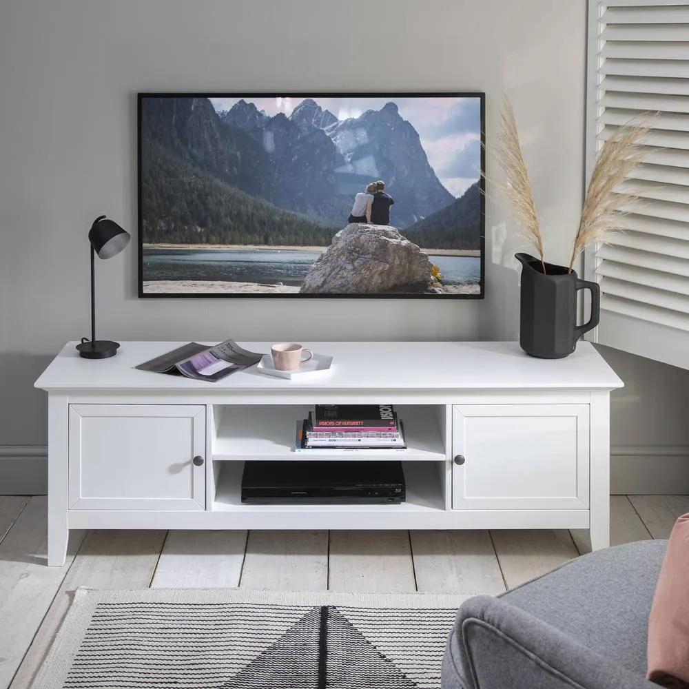 Nöa and Nani Karlstad TV Unit with Cupboards in White 3