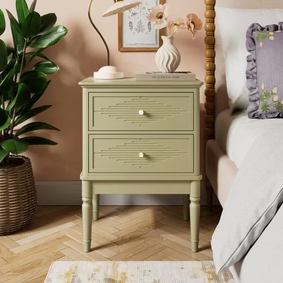 Ottilie 2 Drawer Bedside Table 1
