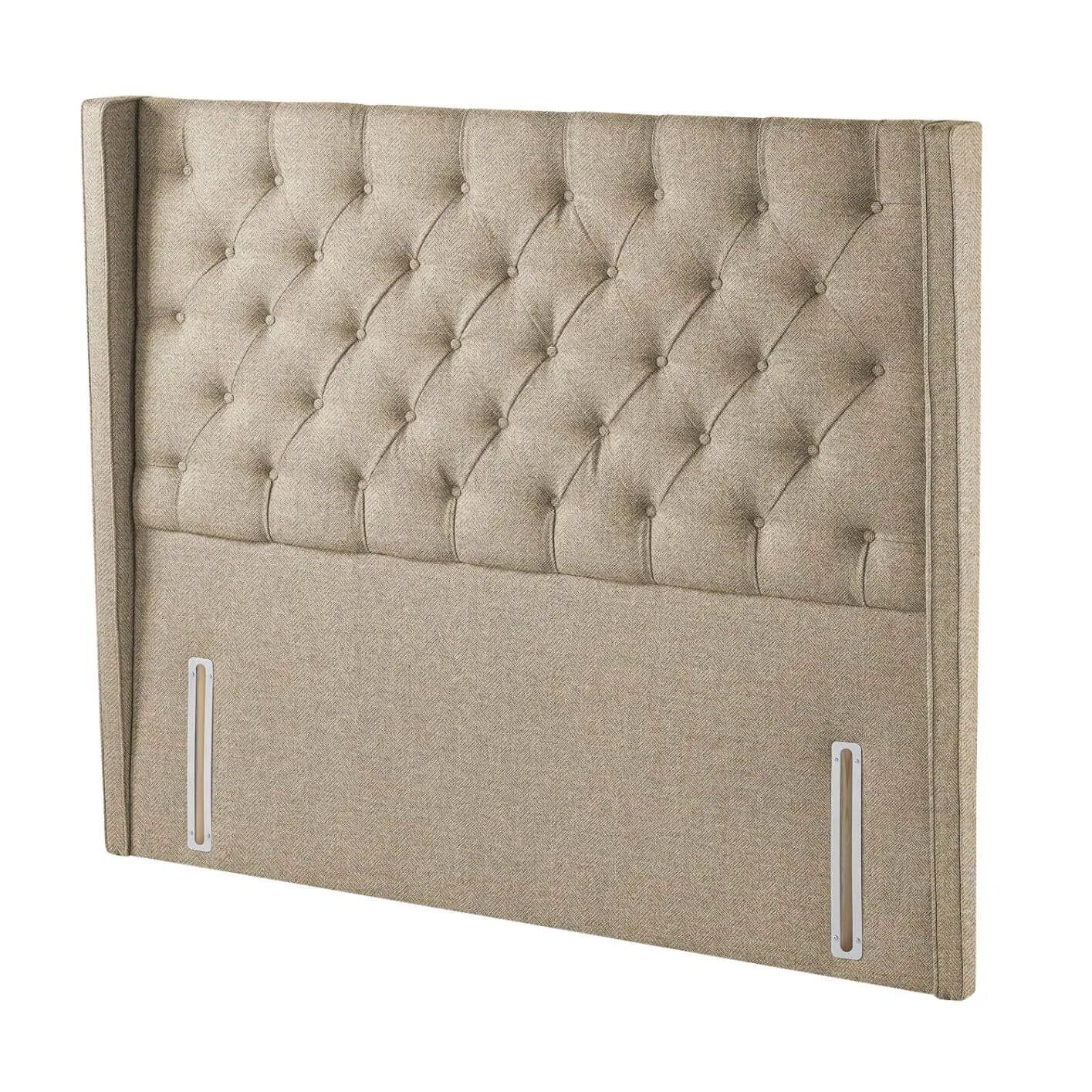 Premium Alcott Headboard, Single - Herringbone Cotton