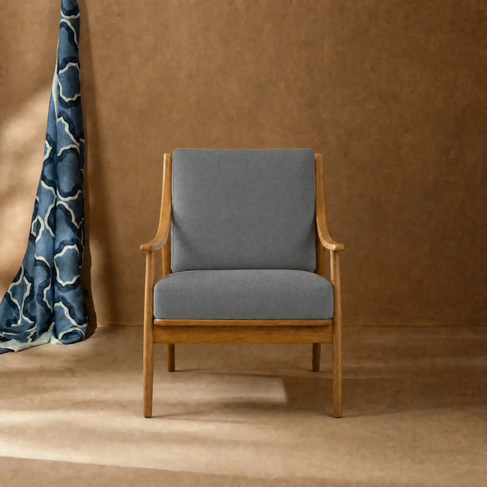 Runa Armchair, Grey Fabric | Barker & Stonehouse 3