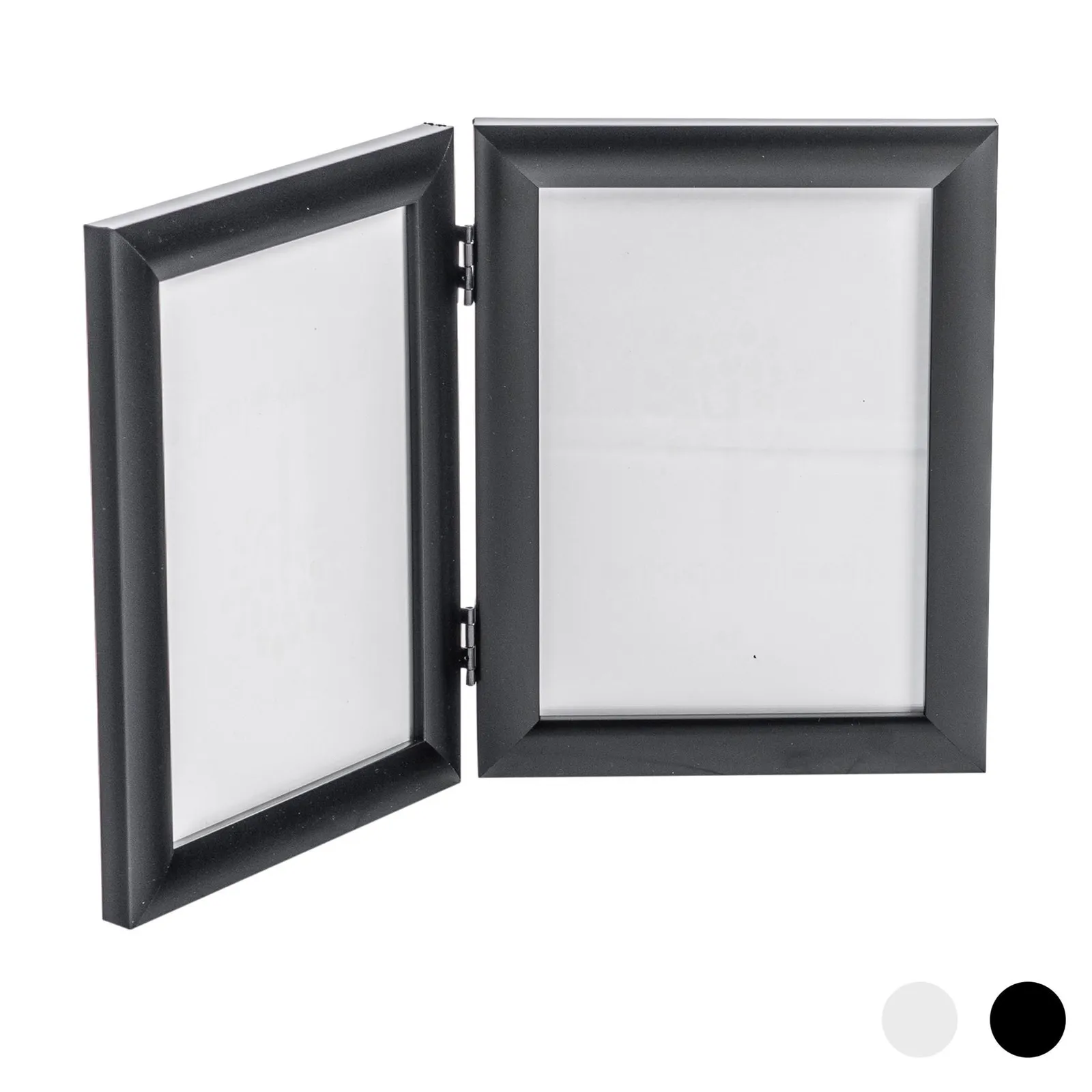 Nicola Spring Folding 2 Photo Frame - 5 x 7" - Black