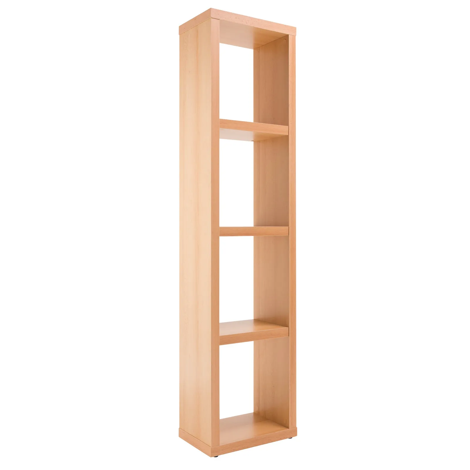 Maine Slim Bookcase Brown