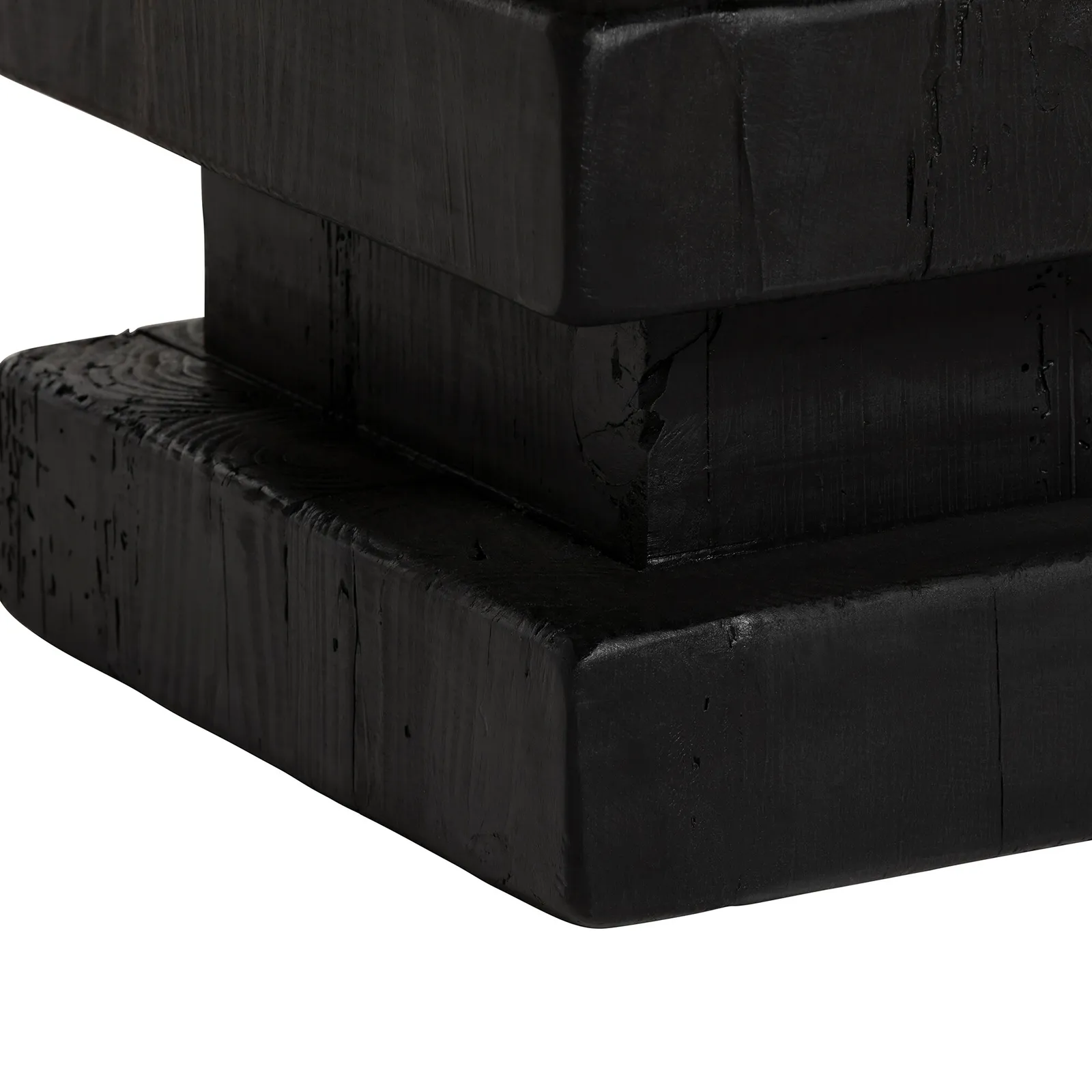 Wicken Stool 35X35X40Cm, Black Wood | Barker & Stonehouse 4