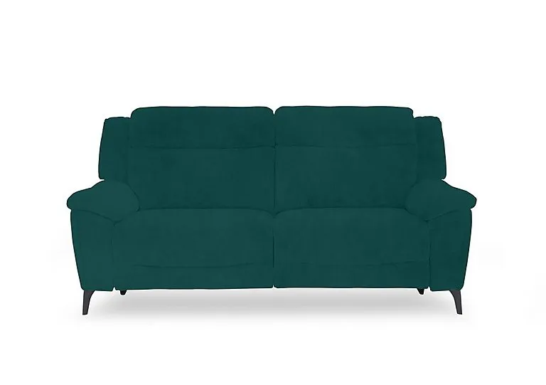 Panache Fabric 3 Seater Power Recliner Sofa with Power Headrests - Opulence Teal