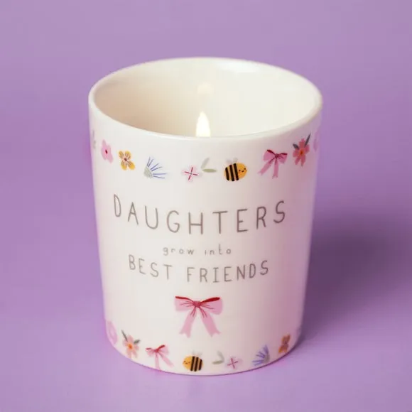 Love Life Daughters Lychee & Raspberry Ceramic Candle 3