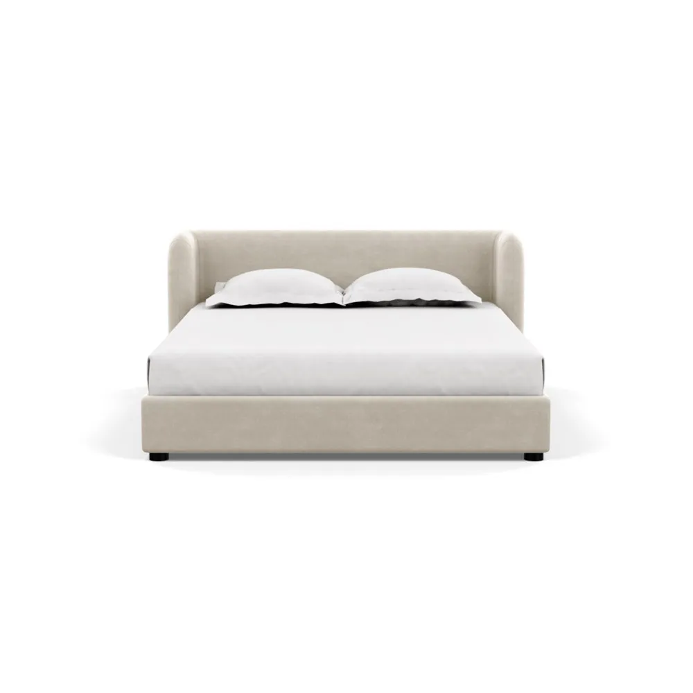 Heal's Group Bed King Linen Hessian