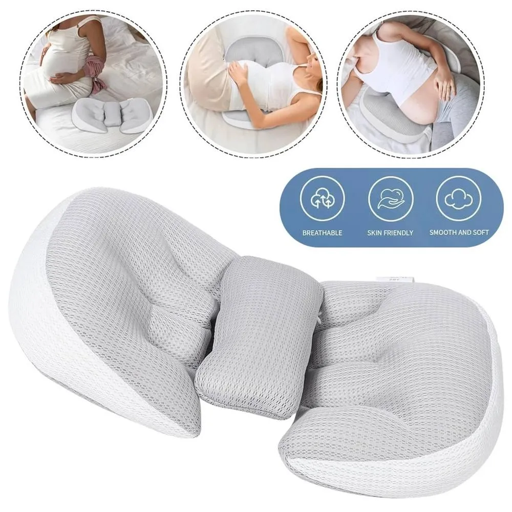 SPETLEK Pregnancy Pillow in Light Grey