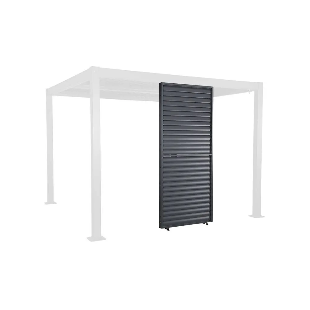 sweeek Adjustable slat louver panel 100cm for Palace pergola in Dark Grey 2