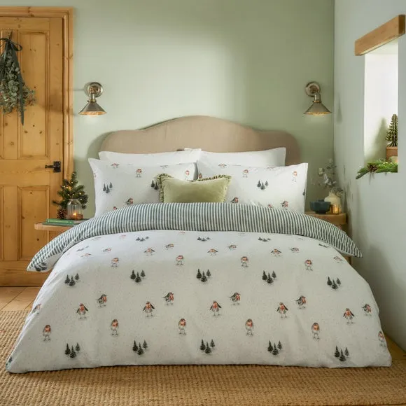 Wylder Robins Return 100% Brushed Cotton Duvet Cover and Pillowcase Set