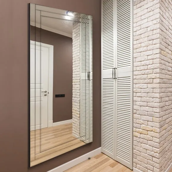 Luxford Bevelled Rectangle Full Length Wall Mirror