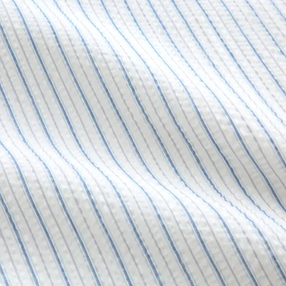 Stripe Seersucker Cotton Duvet Cover and Pillowcase Set 5