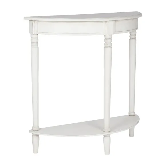 Pacific Heritage Half Moon Console Table, Painted Pine 2
