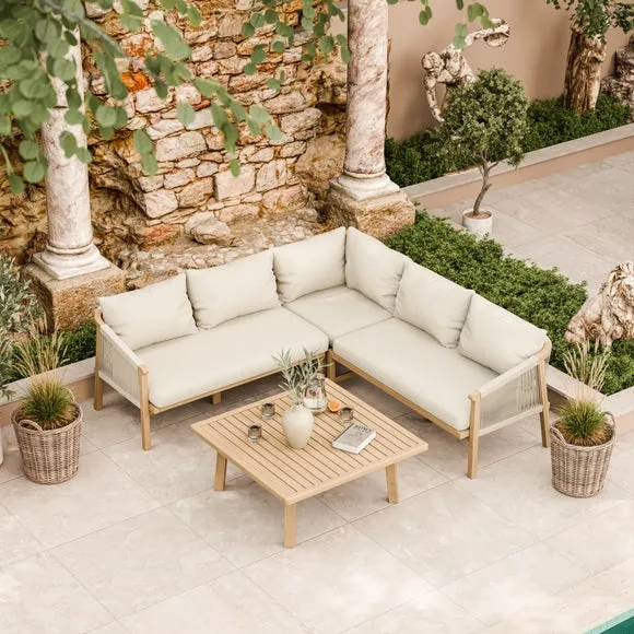 Roma 5 Seater Outdoor Corner Set 6