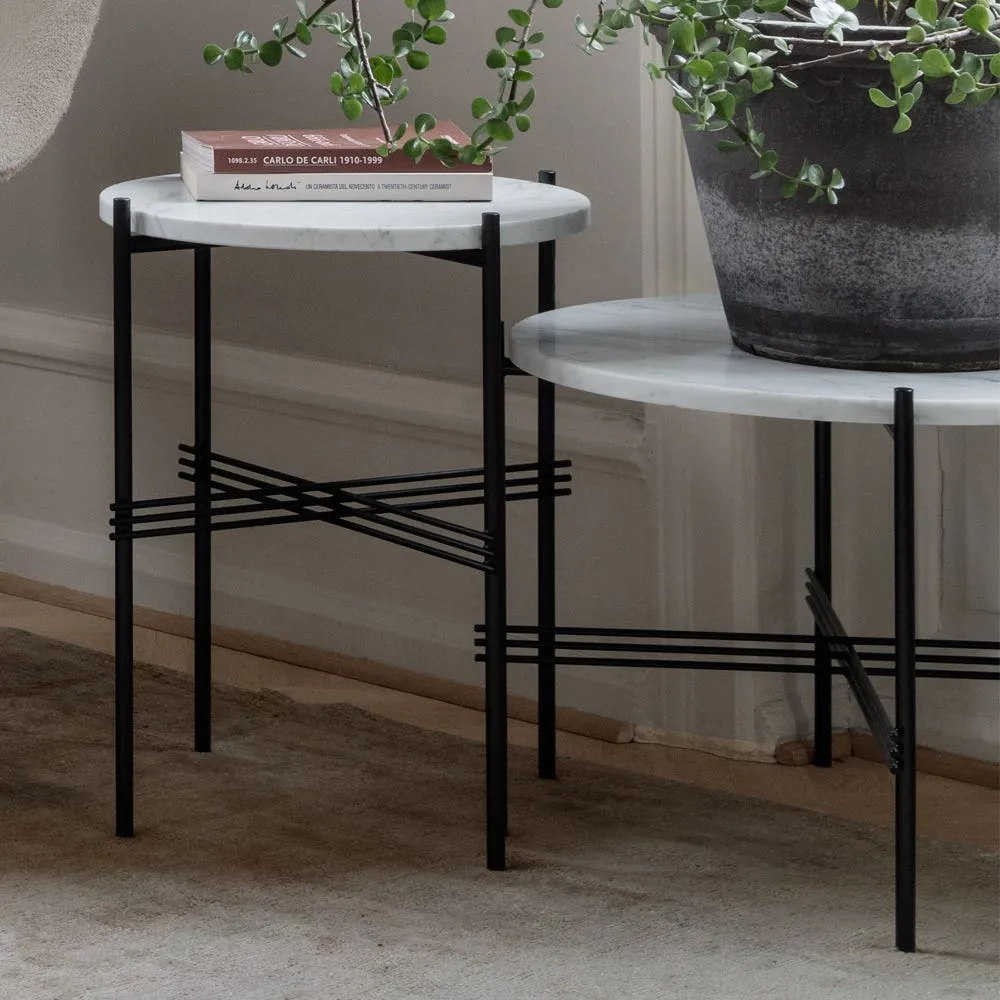 Gubi TS Side Table Brown Emperador Dia. 40cm 4