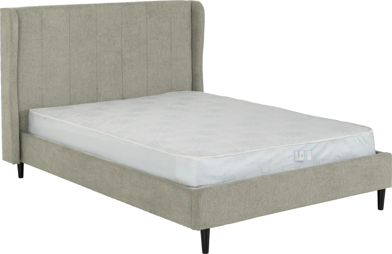 Seconique Amelia 4'6" Double Bed in Grey 5